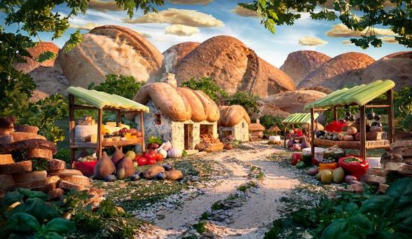 雕刻成风景的美食，惊呆了！-千呱博客网