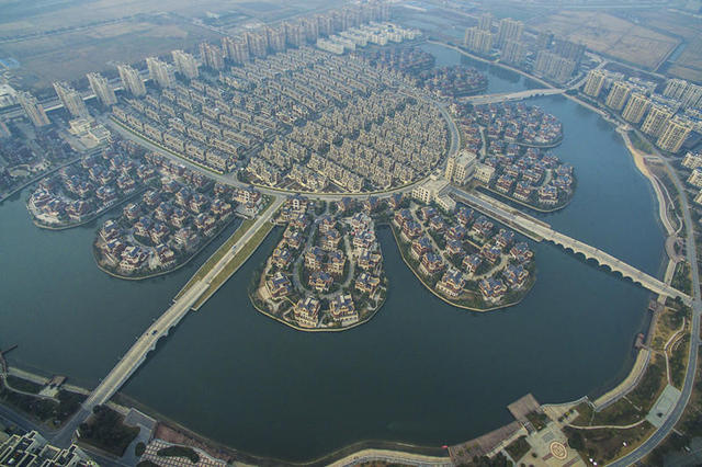 江苏丹阳农民居住区景观壮美 堪比威尼斯-千呱博客网