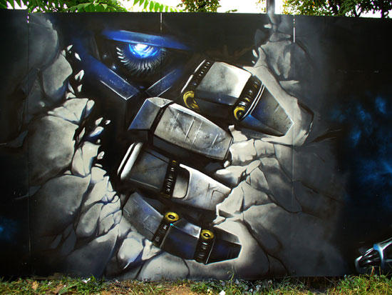 迸发中的色彩-国外手绘涂鸦欣赏-千呱博客网