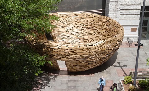 10000块木板打造的鸟巢-千呱博客网